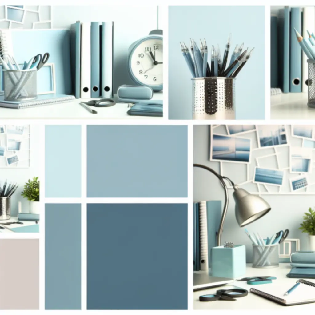 Kreatív munkaállomás: otthoni dolgozósarok növényekkel és rendezett írószerekkel.