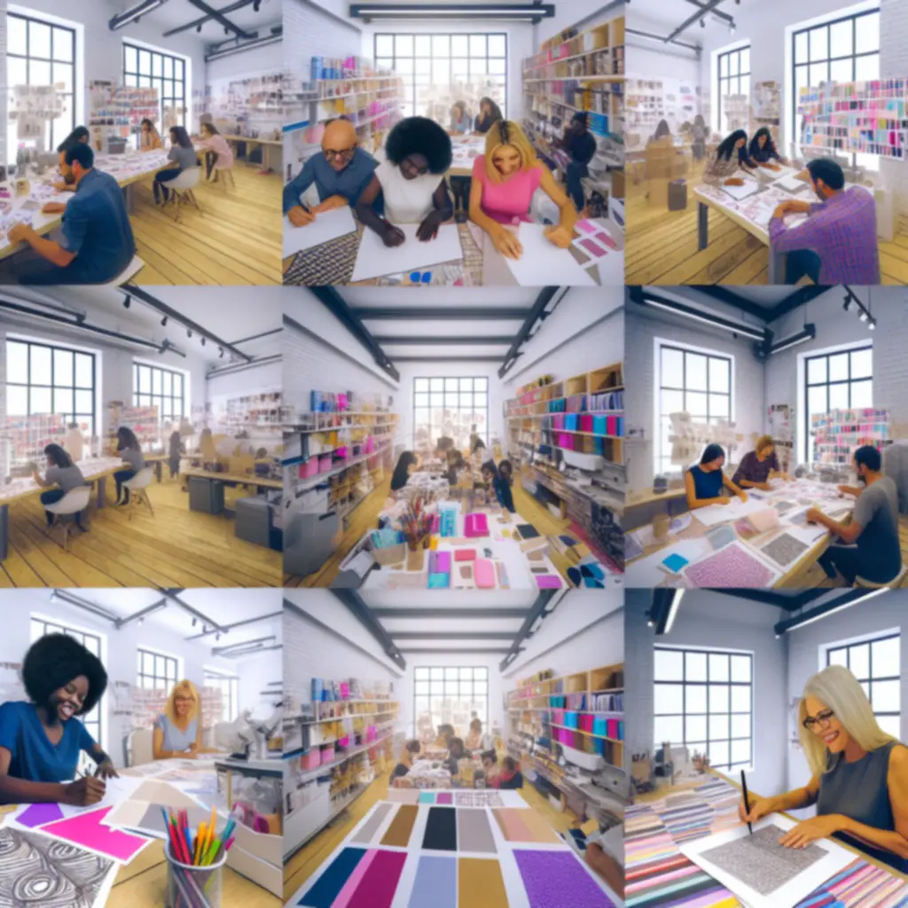 Kulisszatitkok: papír-írószer műhely, anyagminták és gyártási folyamat részletei.